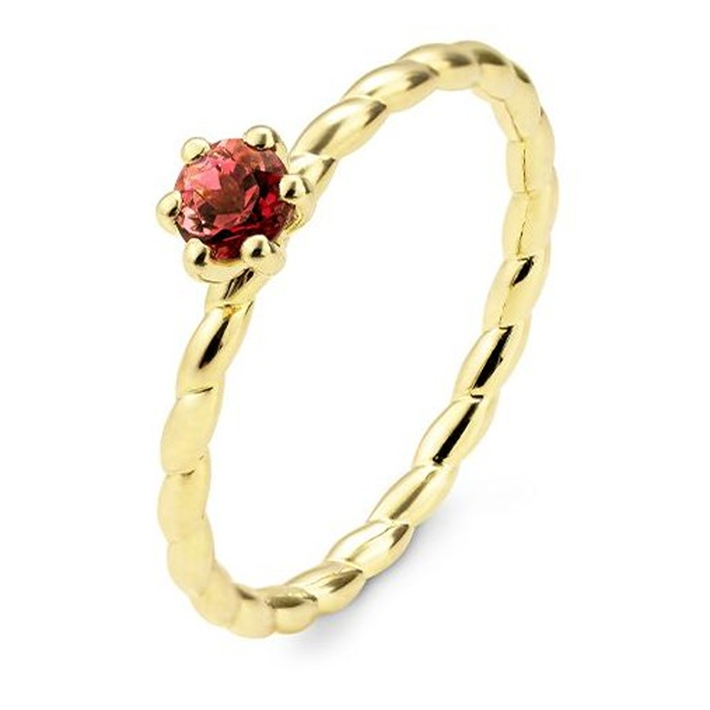 Twisted Ring Gelbgold Rose Turmalin Breuning 42-06071