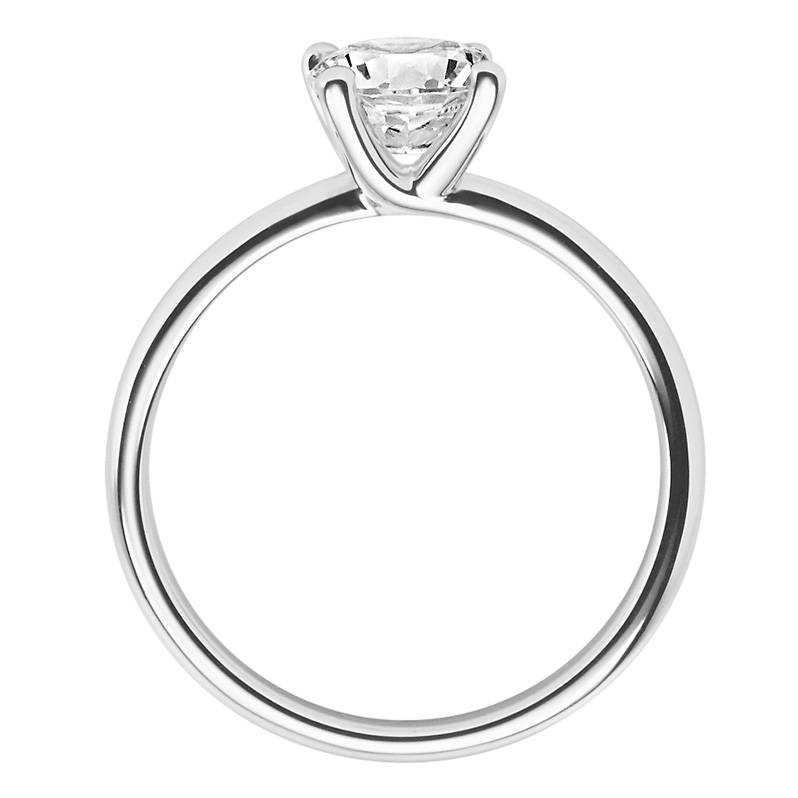 Rubin Verlobungsring 18011 Silber 925 Solitär Ring stehend