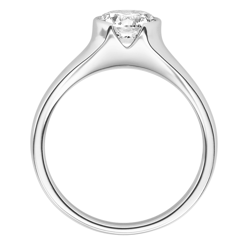 Rubin Verlobungsring 18022 Silber 925 Solitär Ring stehend