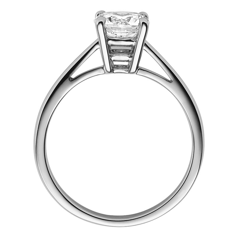 Rubin Verlobungsring 18010 Silber Solitär Ring stehend
