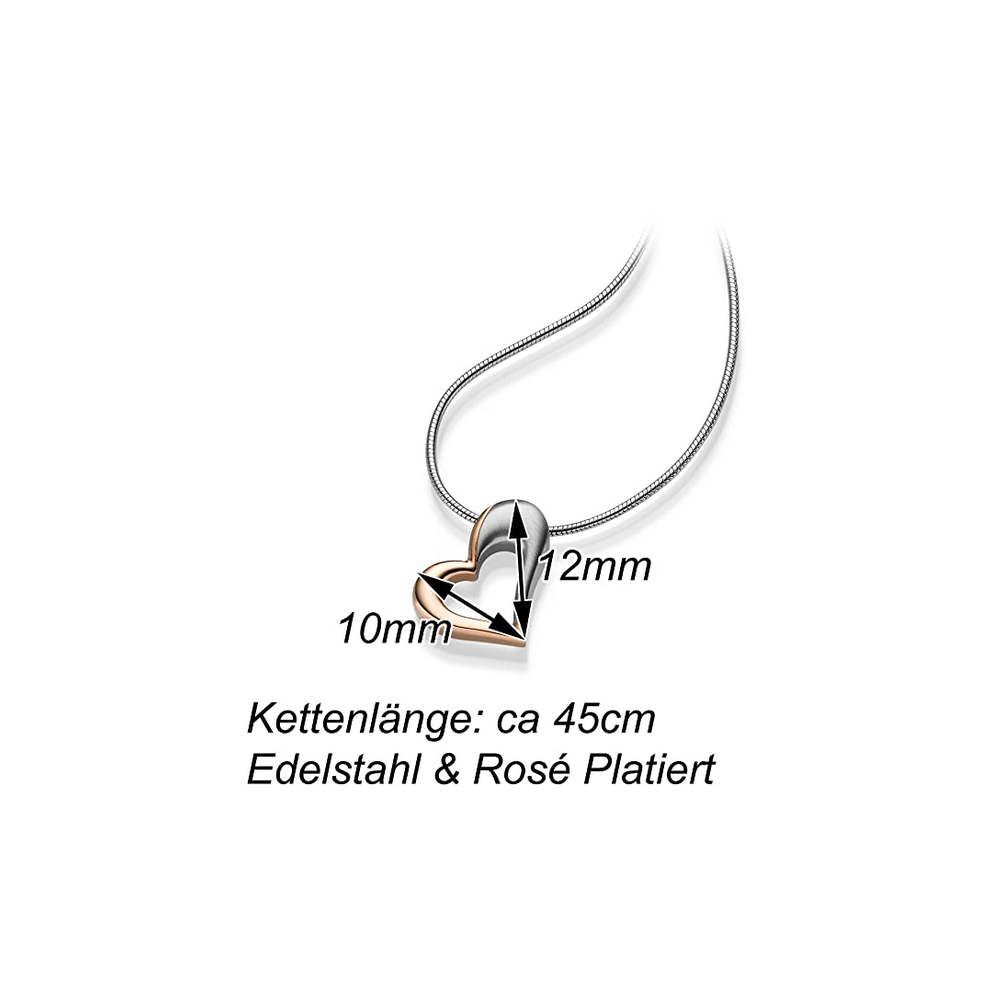 Halskette Herz aus Edelstahl Marrya KE-02 Informationen