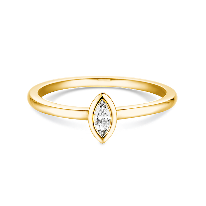 Solitär Ring aus Gelbgold Diamant Marquise Dettinger 27135