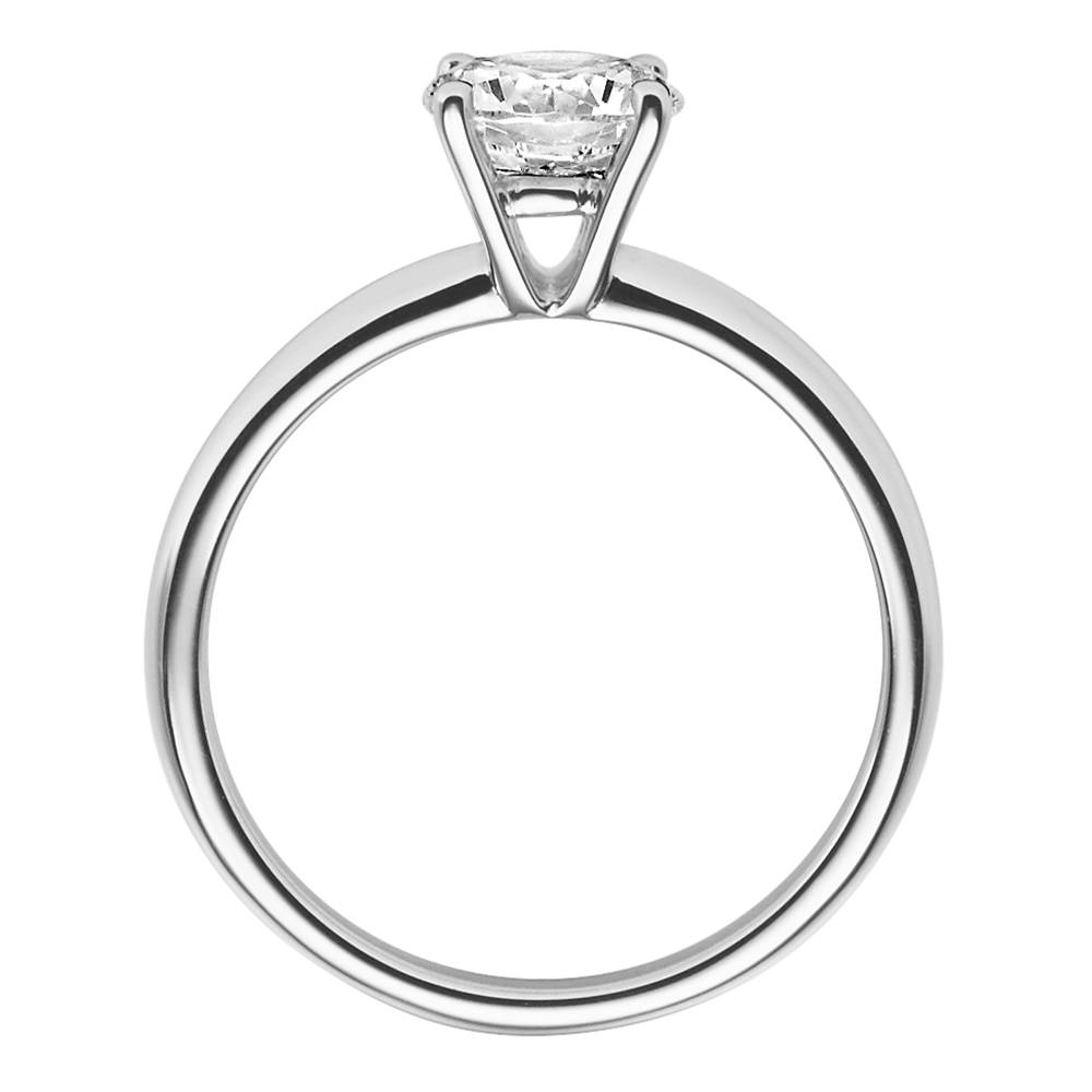 Rubin Verlobungsring 18018 Silber Solitär Ring