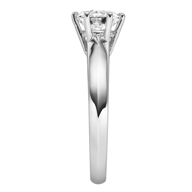 Rubin Verlobungsring 18003 Silber 925 Solitär Ring seitlich