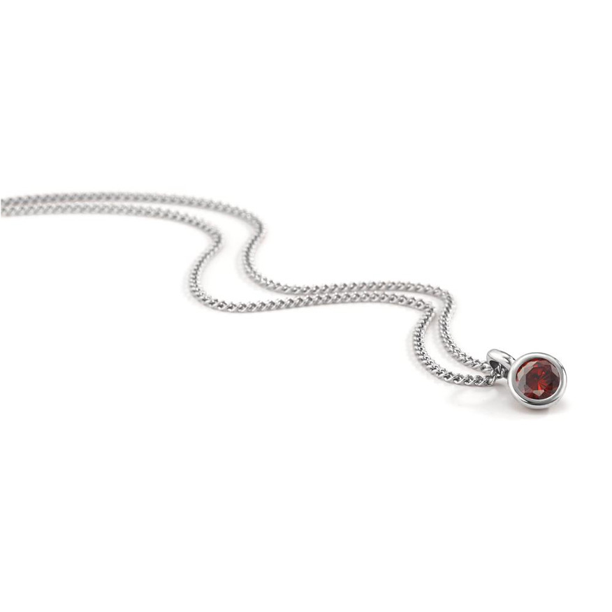 Halskette Edelstahl Cherry Red Zirkonia TeNo Joy 595808